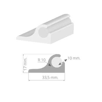PROFILO IN PVC PER CUSCINERIA