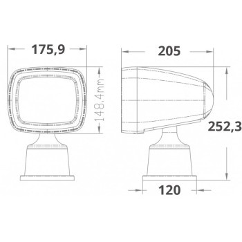 PROIETTORE RADIO COMANDATO STAGNO A LED