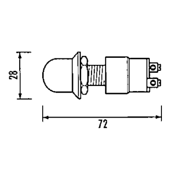 PULSANTE 30A  CAPPUCCIO NERO