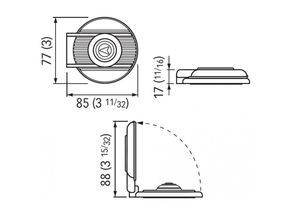 PULSANTE A PIEDE - GOMMA ROSSA SALITA UP