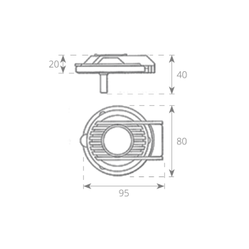 PULSANTE DISCESA (NERO)