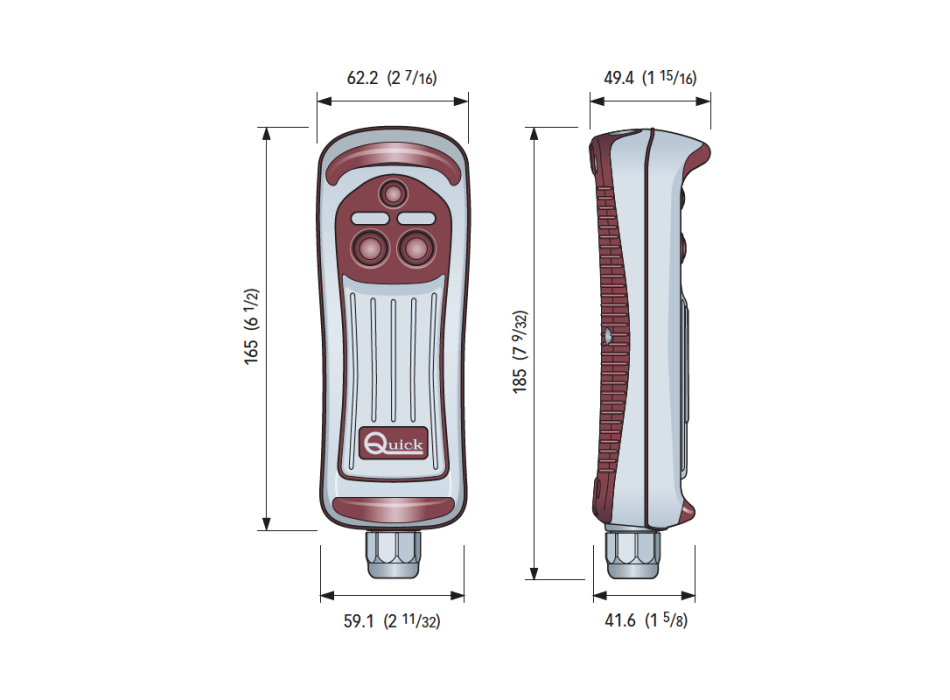PULSANTIERA A 8 CANALI CON TORCIA LED