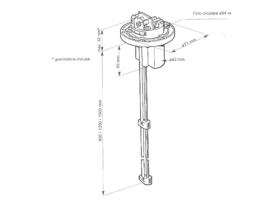 REGOLABILE DA MM.600 A 1200