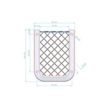 RETE PORTAOGGETTI IN PLASTICA NERA