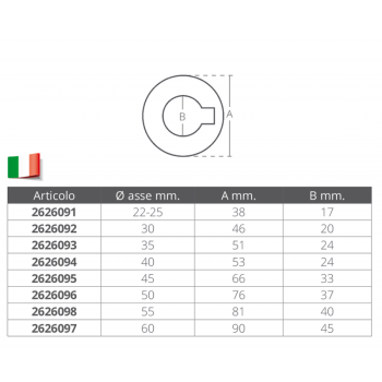 RONDELLA INOX Ø MM.60