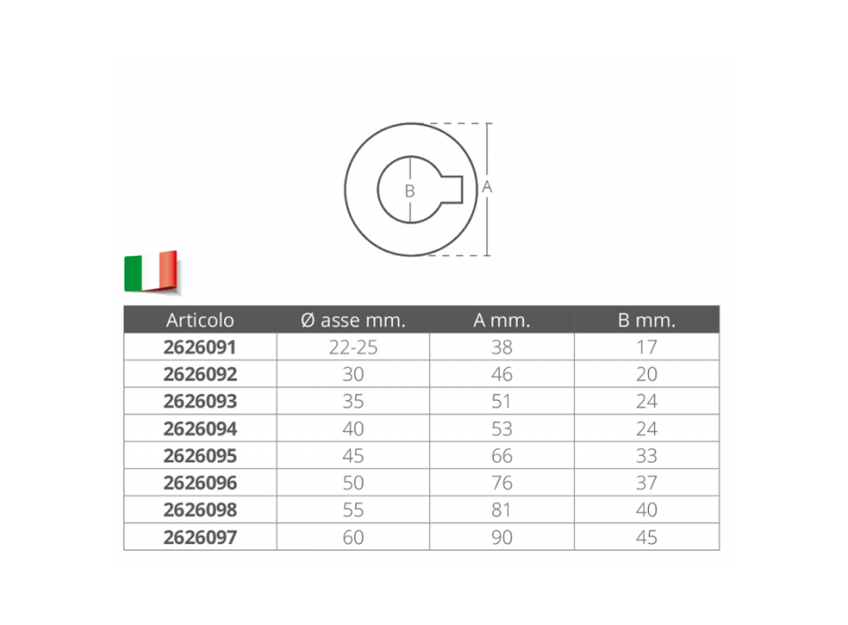 RONDELLA INOX Ø MM.60