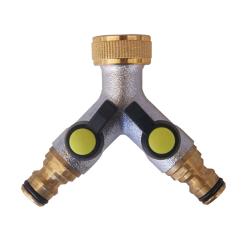 RUBINETTO A 2 VIE INDIPENDENTI 3/4