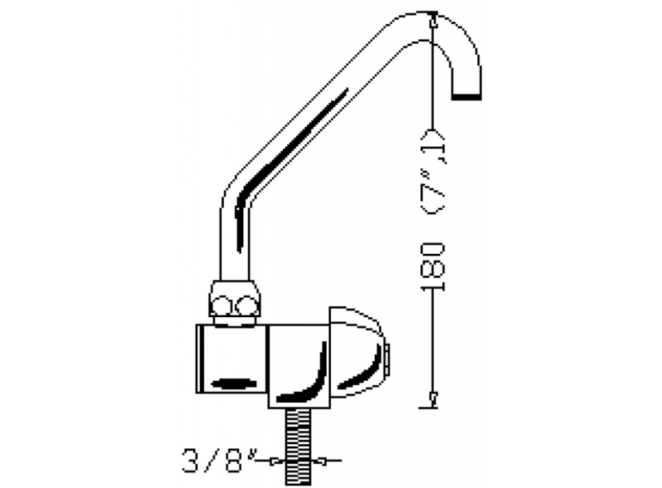 RUBINETTO IN OTTONE CROMATO