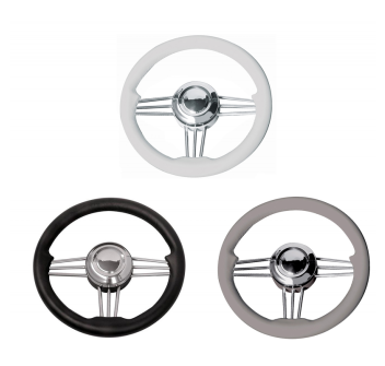 RUOTA TIMONE T14 BIANCA Ø MM.350