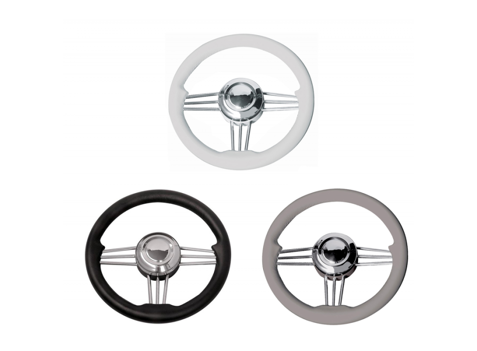 RUOTA TIMONE T14 NERA Ø MM.350