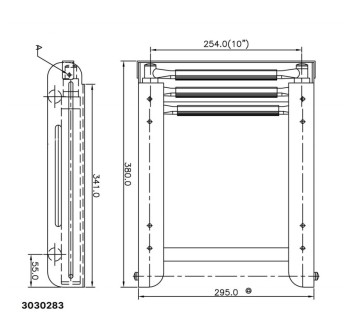 SCALETTA 3 GRADINI MM.875/380X219
