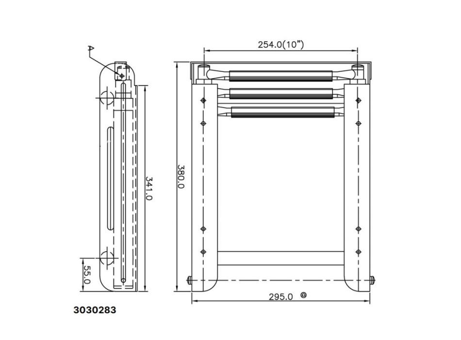 SCALETTA 3 GRADINI MM.875/380X295