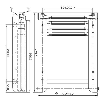 SCALETTA 4 GRADINI MM.1145/405X303