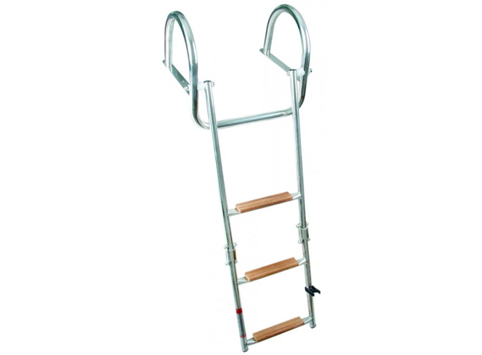 SCALETTA INOX RIBALTABILE 4 GRADINI