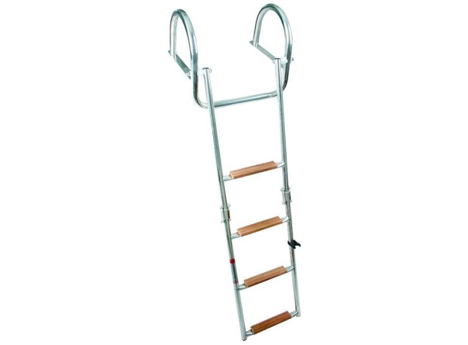 SCALETTA INOX RIBALTABILE A 3 GRADINI