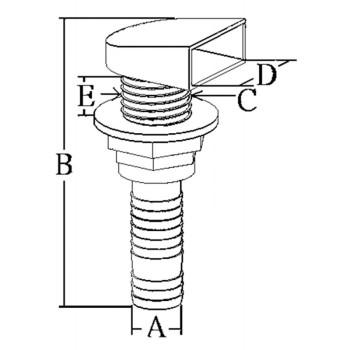 SCARICO A MARE IN PVC 32/38