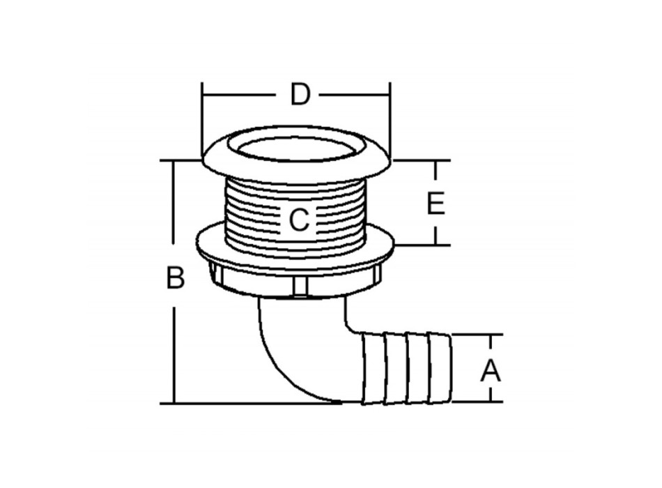 SCARICO A MARE Ø MM. 19