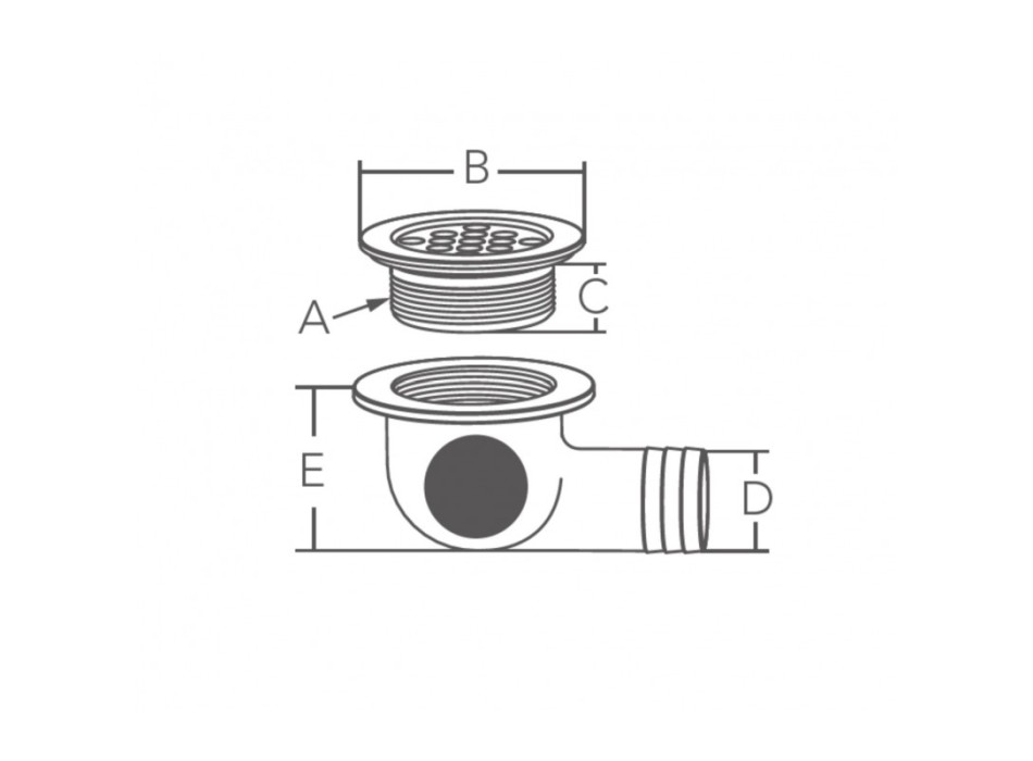 SCARICO IN ACCIAIO INOX