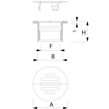 SCARICO IN ACCIAIO INOX  Ø MM.75