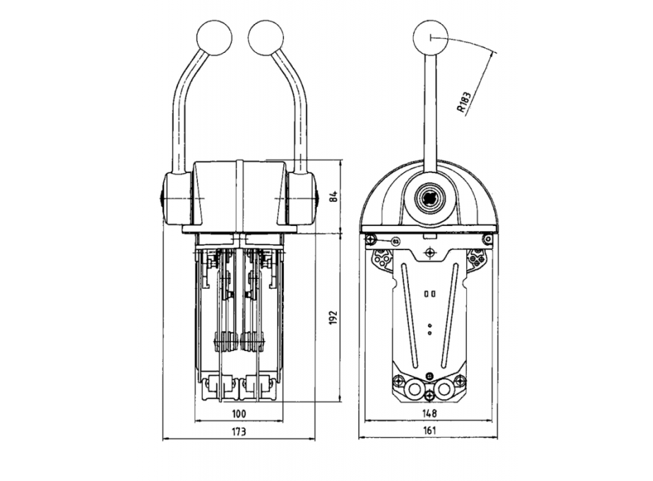 SCATOLA COMANDO B322S SOLO INVERTITORE