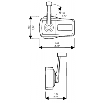 SCATOLA COMANDO B89 AVORIO