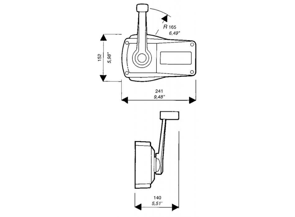 SCATOLA COMANDO B90 NERA