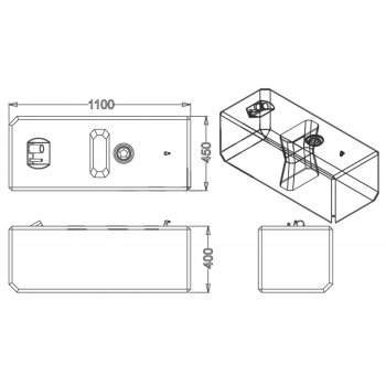 SERBATOIO CARBURANTE LT.160
