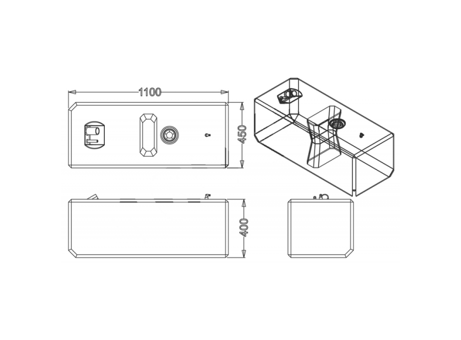 SERBATOIO CARBURANTE LT.160