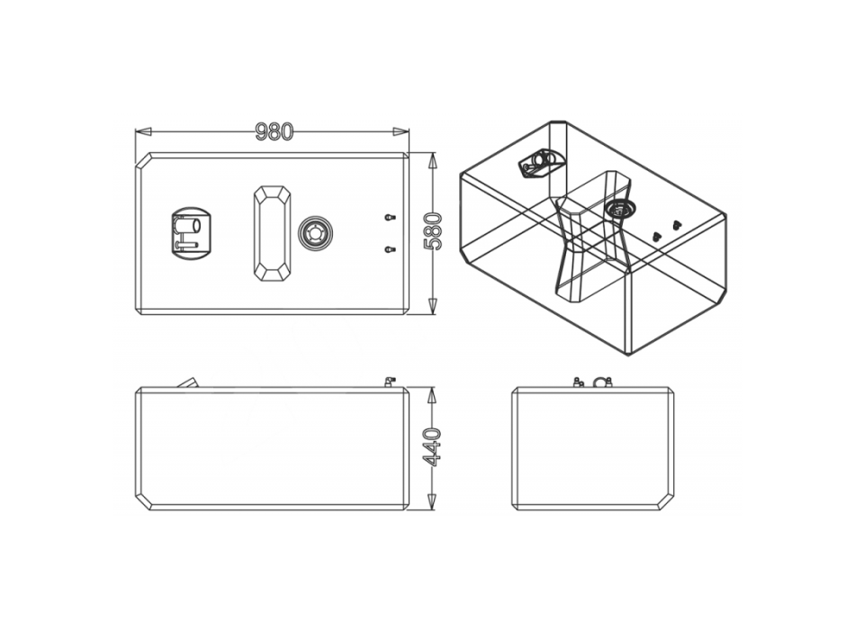 SERBATOIO CARBURANTE LT.207
