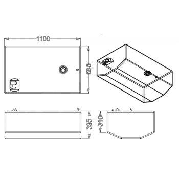 SERBATOIO CARBURANTE LT.270