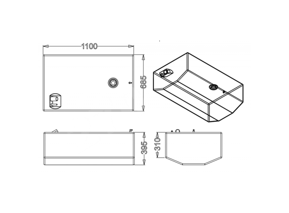 SERBATOIO CARBURANTE LT.270
