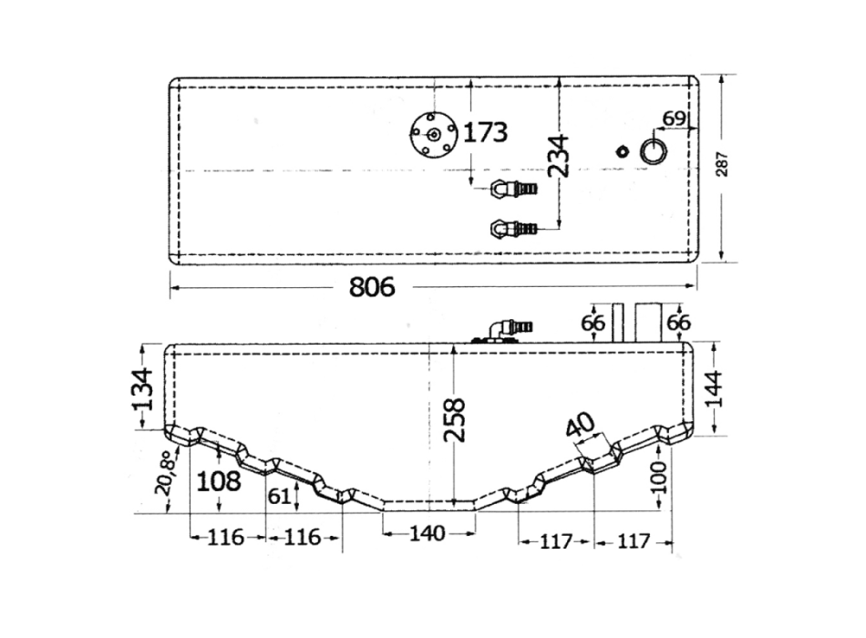 SERBATOIO CARBURANTE LT.40