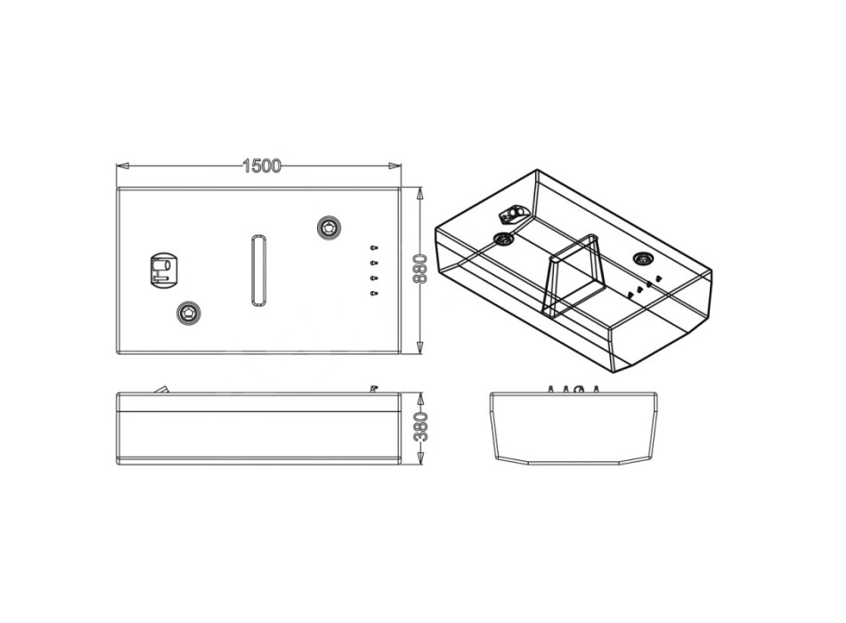 SERBATOIO CARBURANTE LT.450