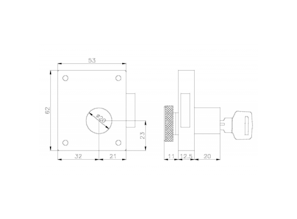 SERRATURA DA APPOGGIO
