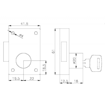 SERRATURA DA APPOGGIO DESTRA