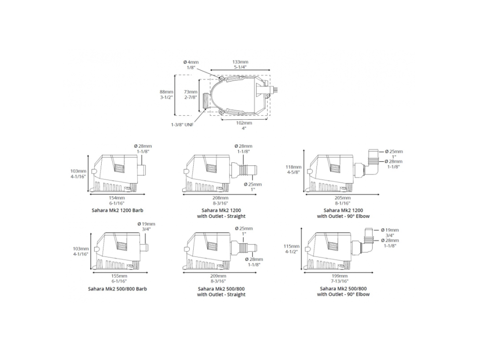 SERVICE KIT PER POMPE SAHARA S500/S800