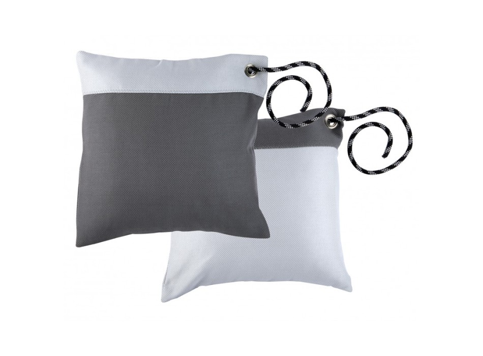SET 2 CUSCINI GRIGIO/BIANCO