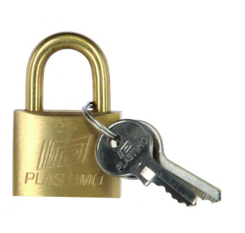 SET 3 LUCCHETTI OTTONE MM 40