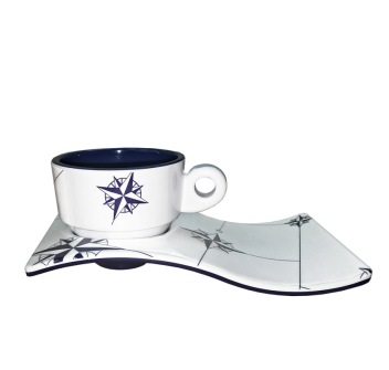 SET DA CAFFE' Ø CM 6,5 x 4,7H - SET 6 PEZZI