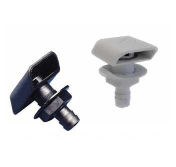 SFIATO IN NYLON NERO CON PORTAGOMMA Ø MM.16