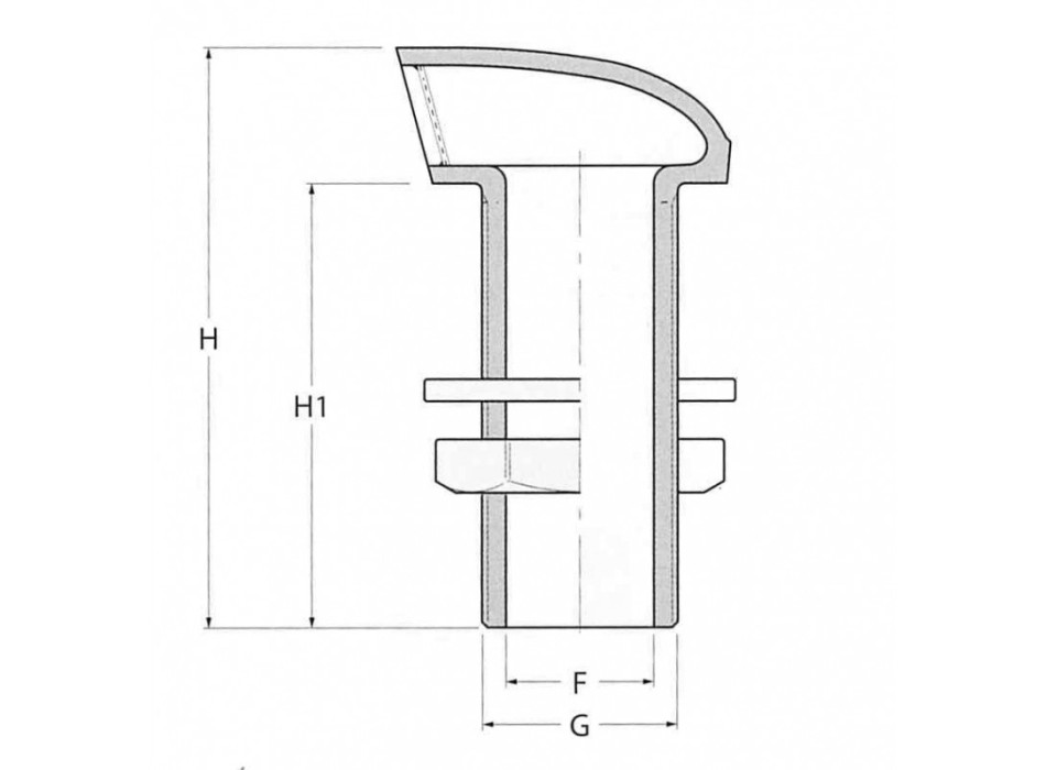 SFIATO IN OTTONE DA 1”