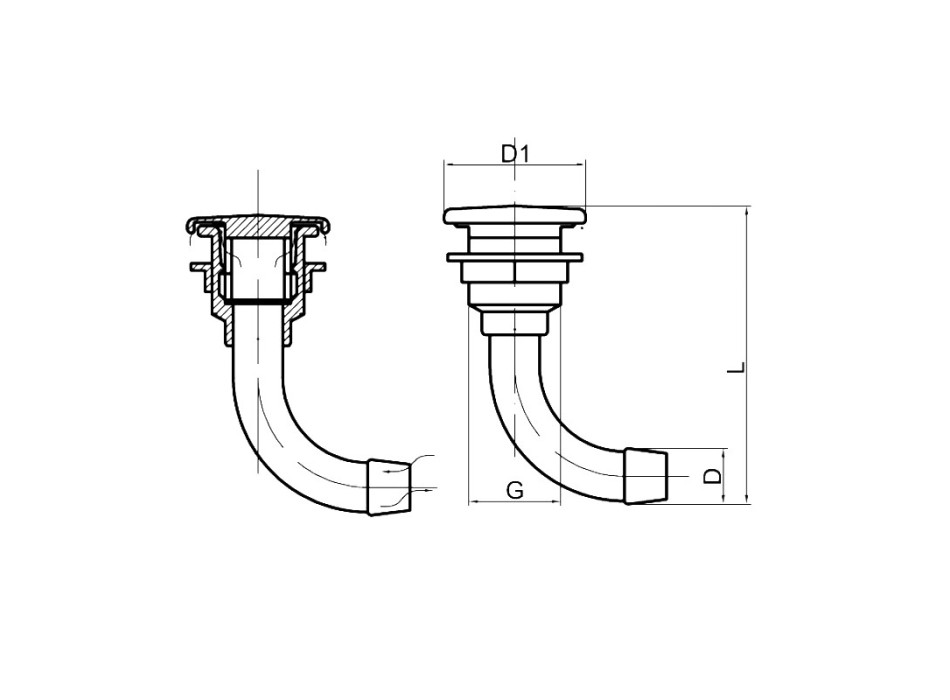 SFIATO INCASSO CURVO PG. Ø MM.19