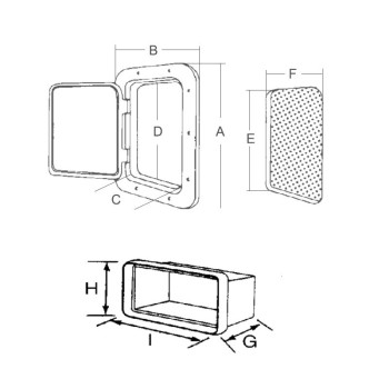 SPORTELLO CON MANIGLIA SINGOLA