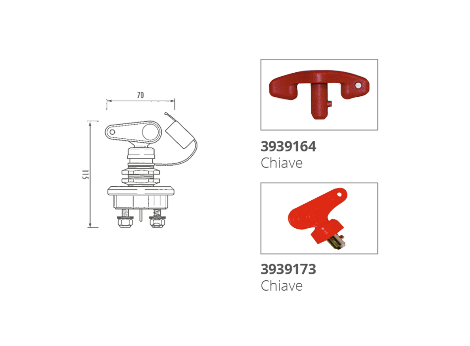 STACCA BATTERIA OTTONE