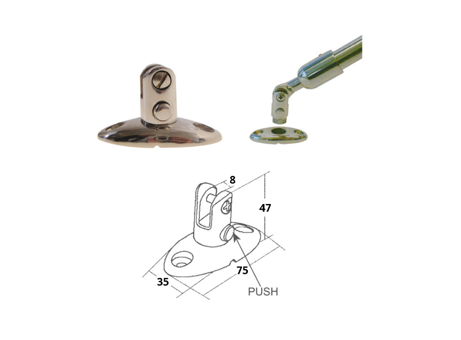 SUPPORTI CON PERNO ESTRAIBILE