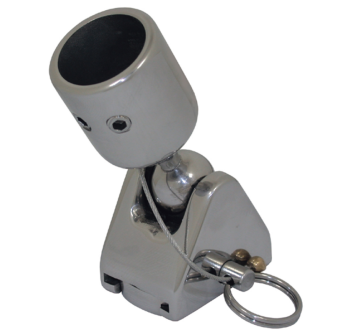 SUPPORTI SNODABILI IN ACCIAIO INOX PER TUBO Ø MM.22