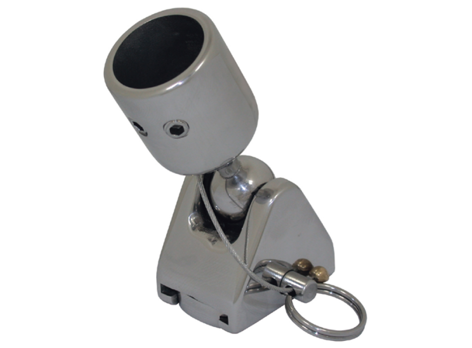 SUPPORTI SNODABILI IN ACCIAIO INOX PER TUBO Ø MM.22