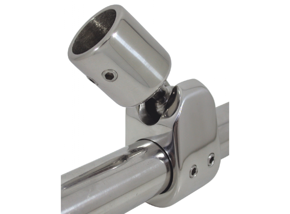 SUPPORTI SNODABILI IN ACCIAIO INOX PER TUBO Ø MM.22