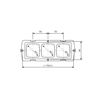 SUPPORTO A TRE MODULI