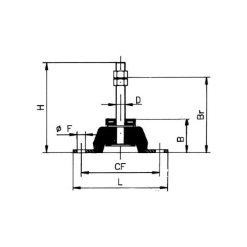 SUPPORTO ANTIVIBRANTE